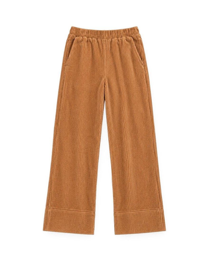 American Vintage wide-leg corduroy trousers, camel
