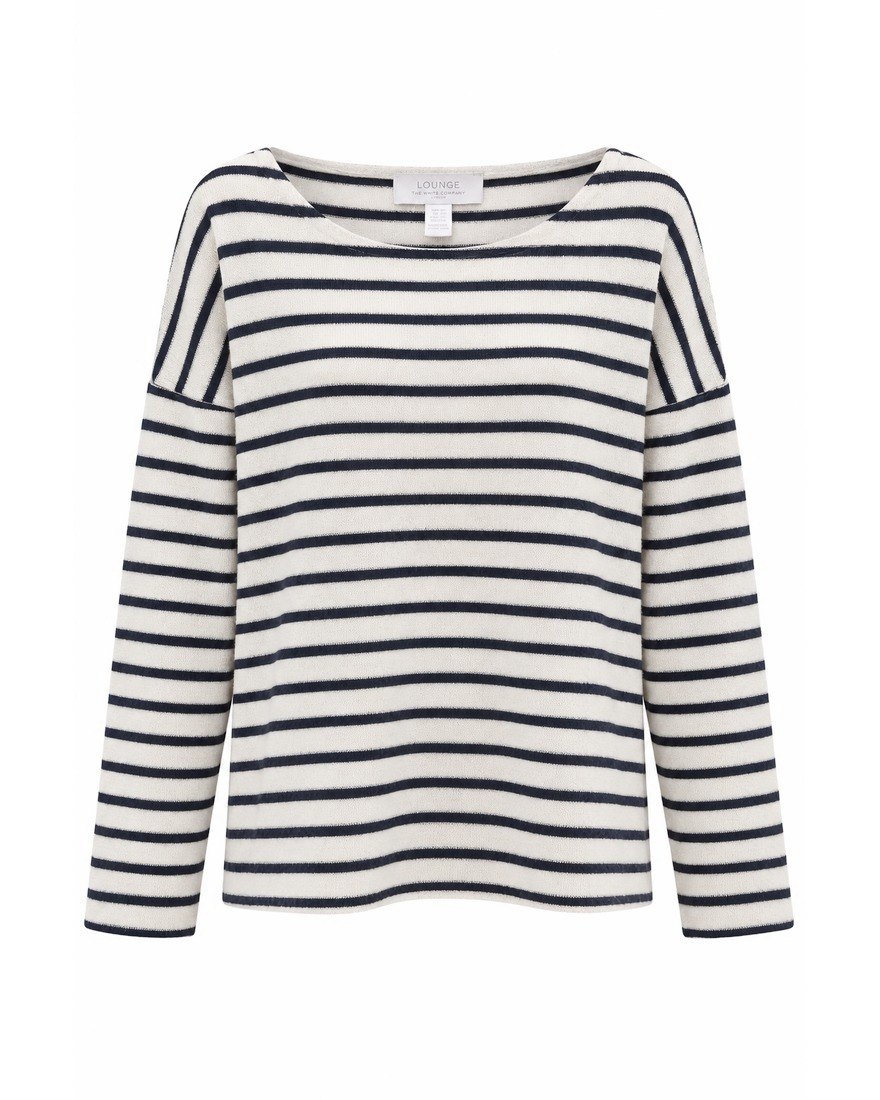 The White Company Lounge Breton stripe top