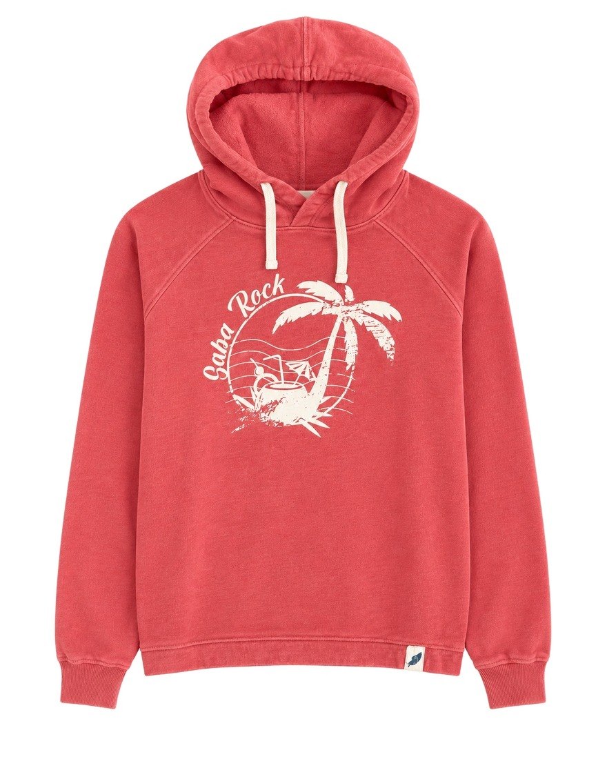 Unwind by League Saba Rock washed red hoodie